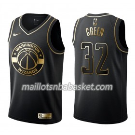 Maillot Homme Washington Wizards Jeff Green 32 Nike Noir Gold Edition Swingman